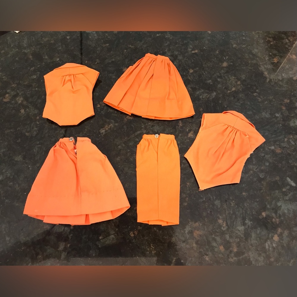 Vintage Barbie 1960’s Orange PAK Lot of 5 pieces - Picture 4 of 6